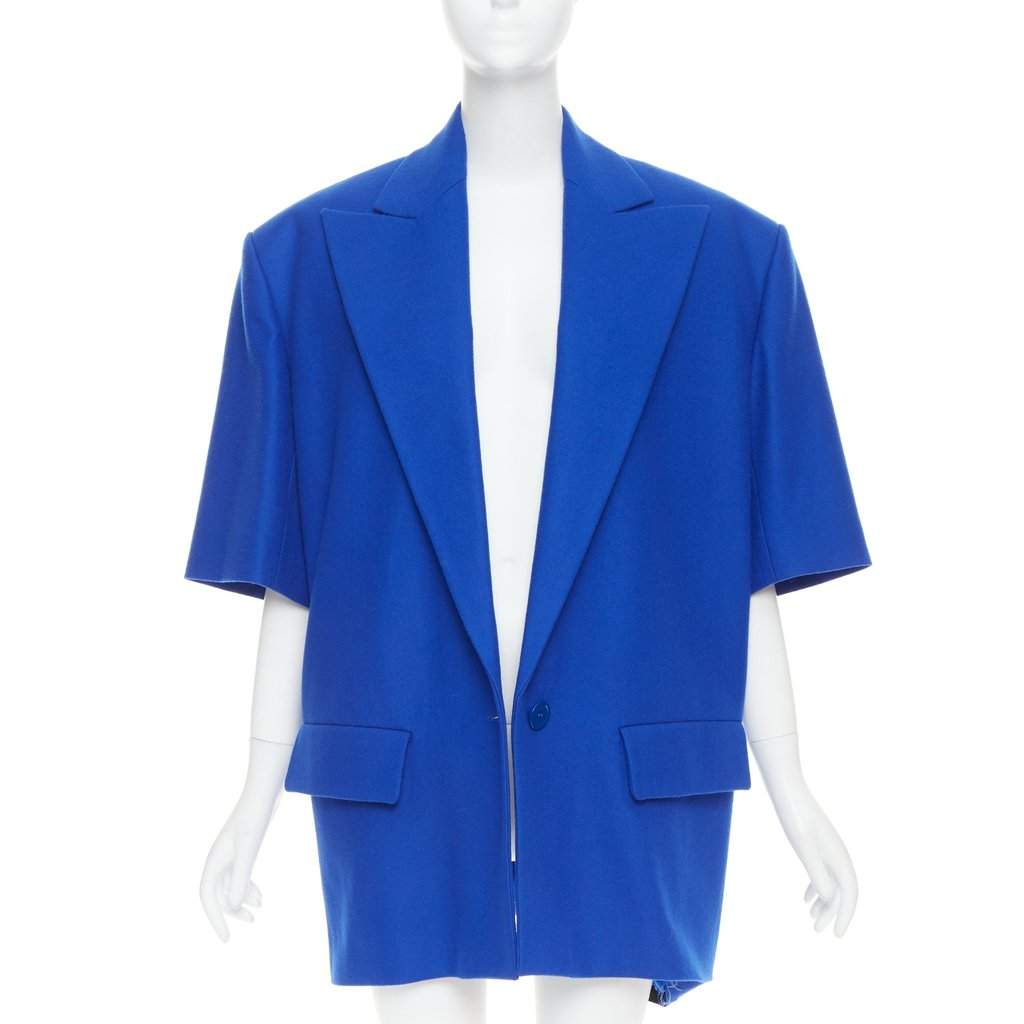 Alexandre Vauthier Blue Wool Jacket Blue Wool Very good condition - Front View