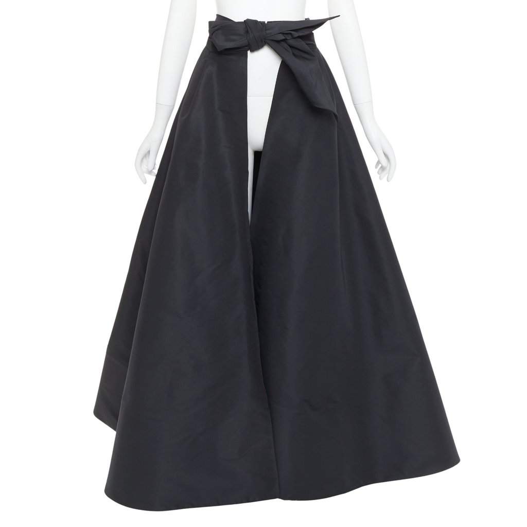 Alexandre Vauthier Black Silk Skirt Black Silk Very good condition - Front View
