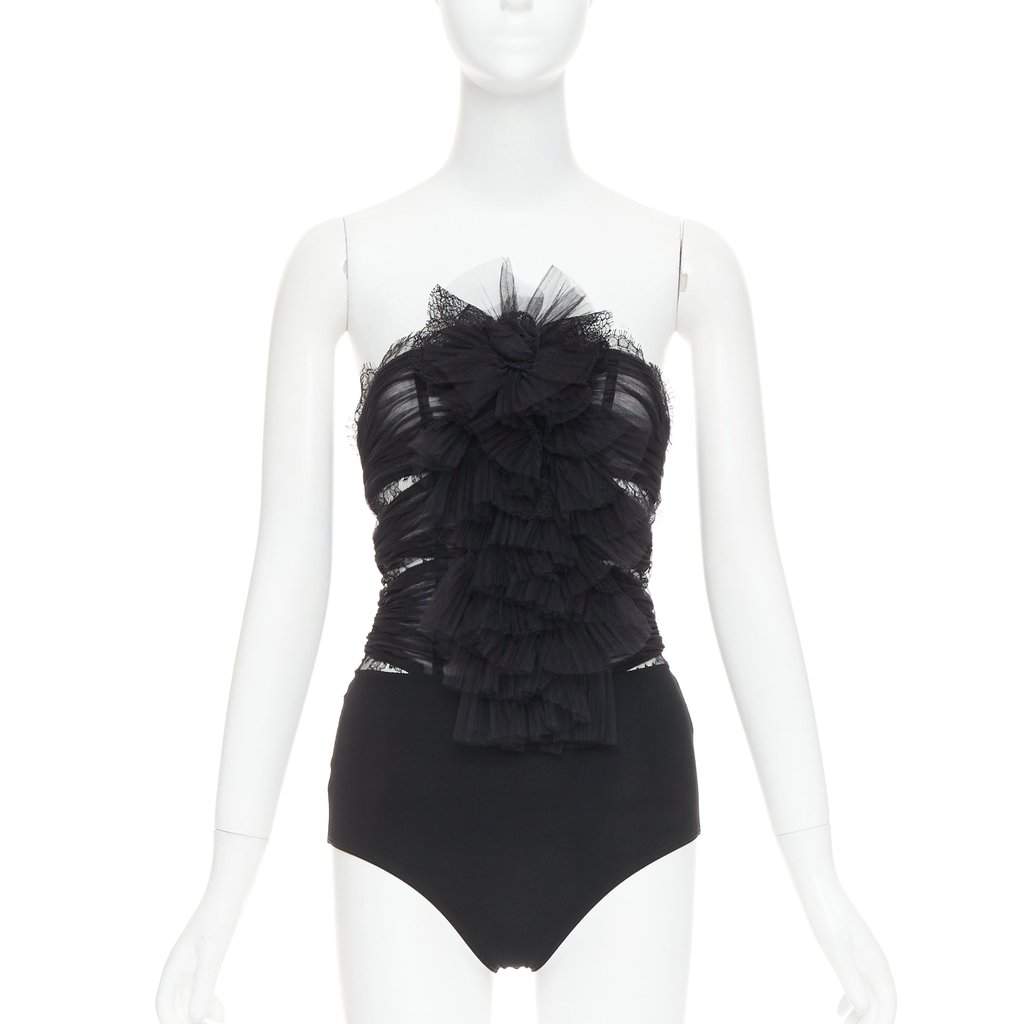 Alexandre Vauthier Black Polyester Top Black Polyester Very good condition - Front View
