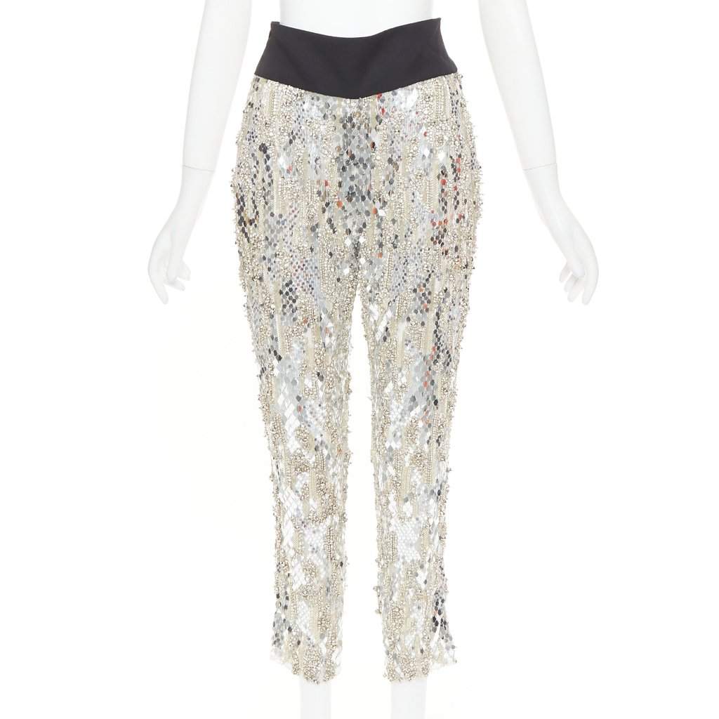 Alexandre Vauthier Silver Trouser Silver Very good condition - Front View