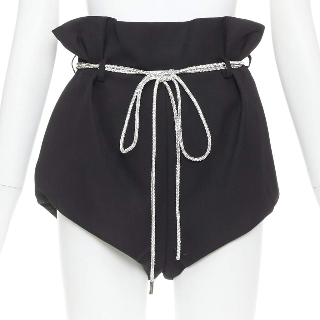 Alexandre Vauthier Black Shorts Black Very good condition - Front View