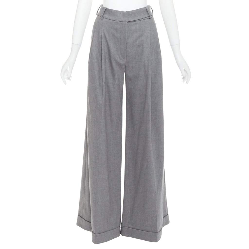 Alexandre Vauthier Grey Wool Trouser Grey Wool Very good condition - Front View