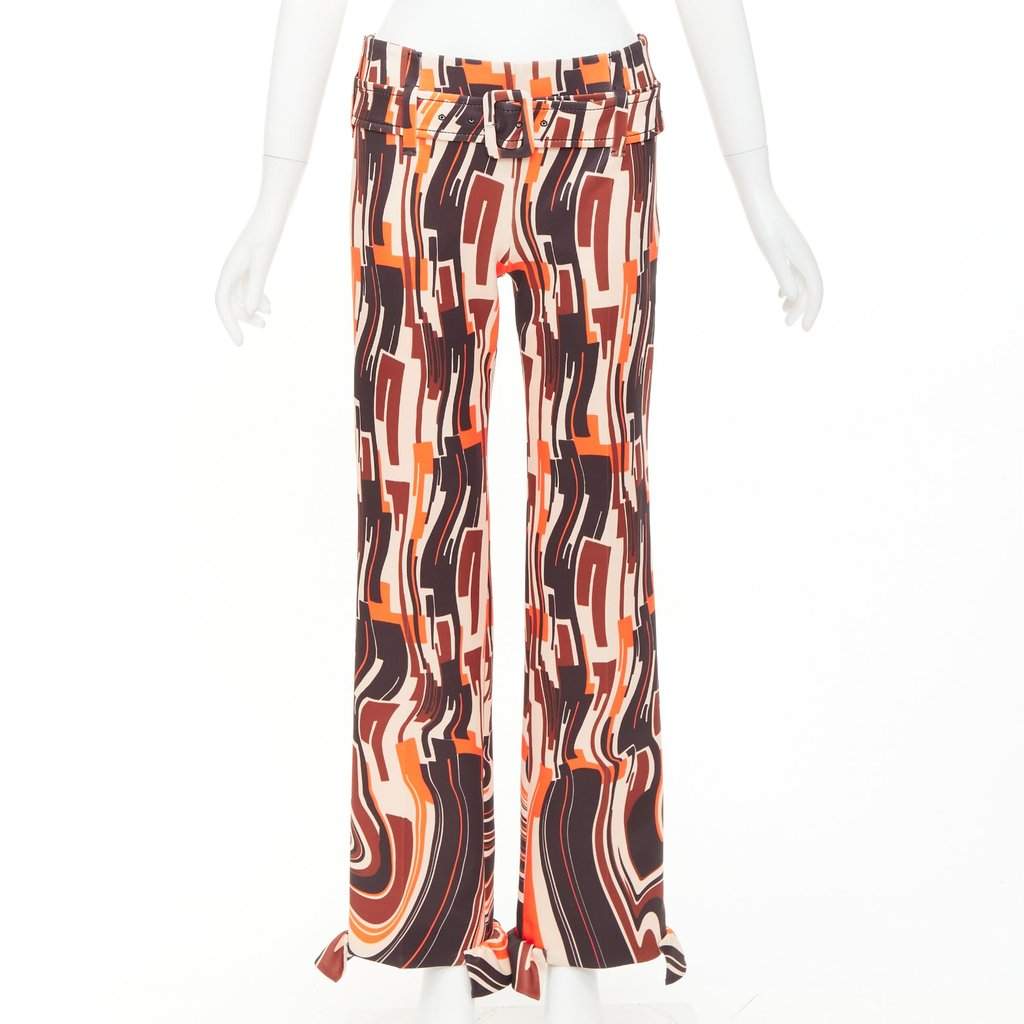 Prada Orange Trouser Orange Never worn, with tag - Front View