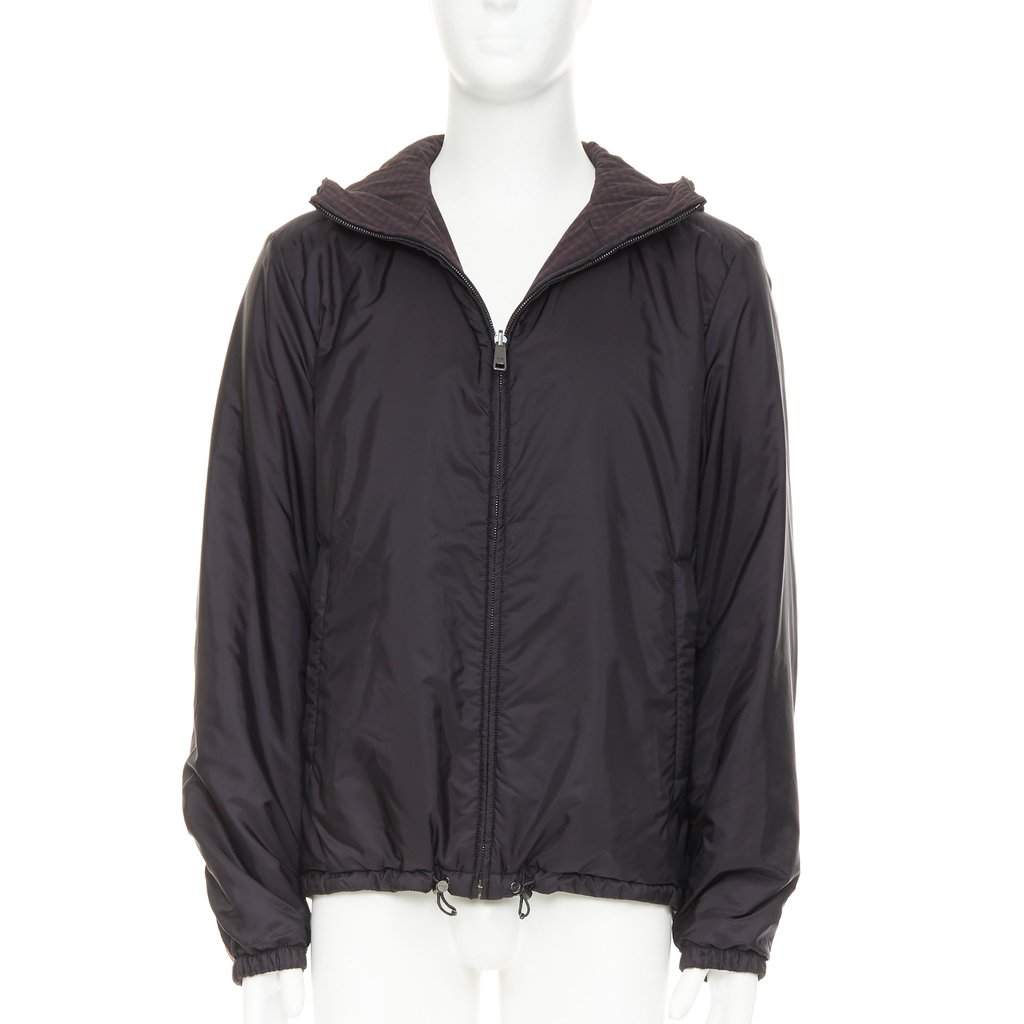 Prada Black Coat Black Very good condition - Front View