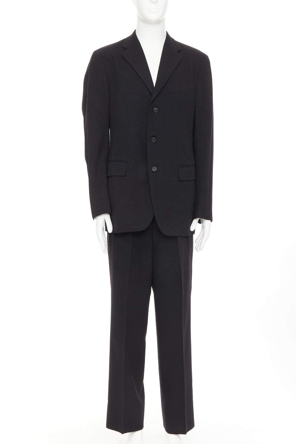 Issey Miyake Black Wool Jacket Black Wool Very good condition - Front View