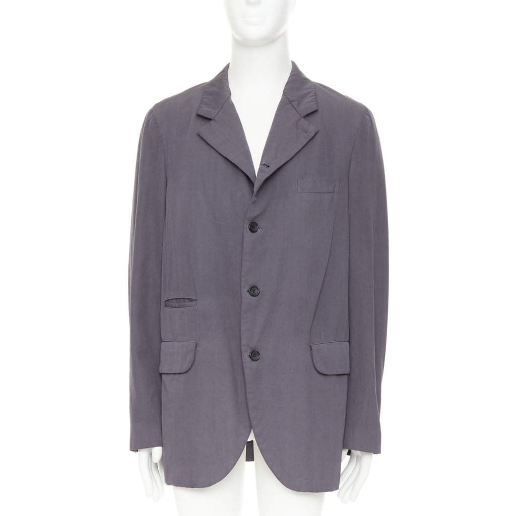 Comme Des Garcons Grey Wool Jacket Grey Wool Very good condition - Front View