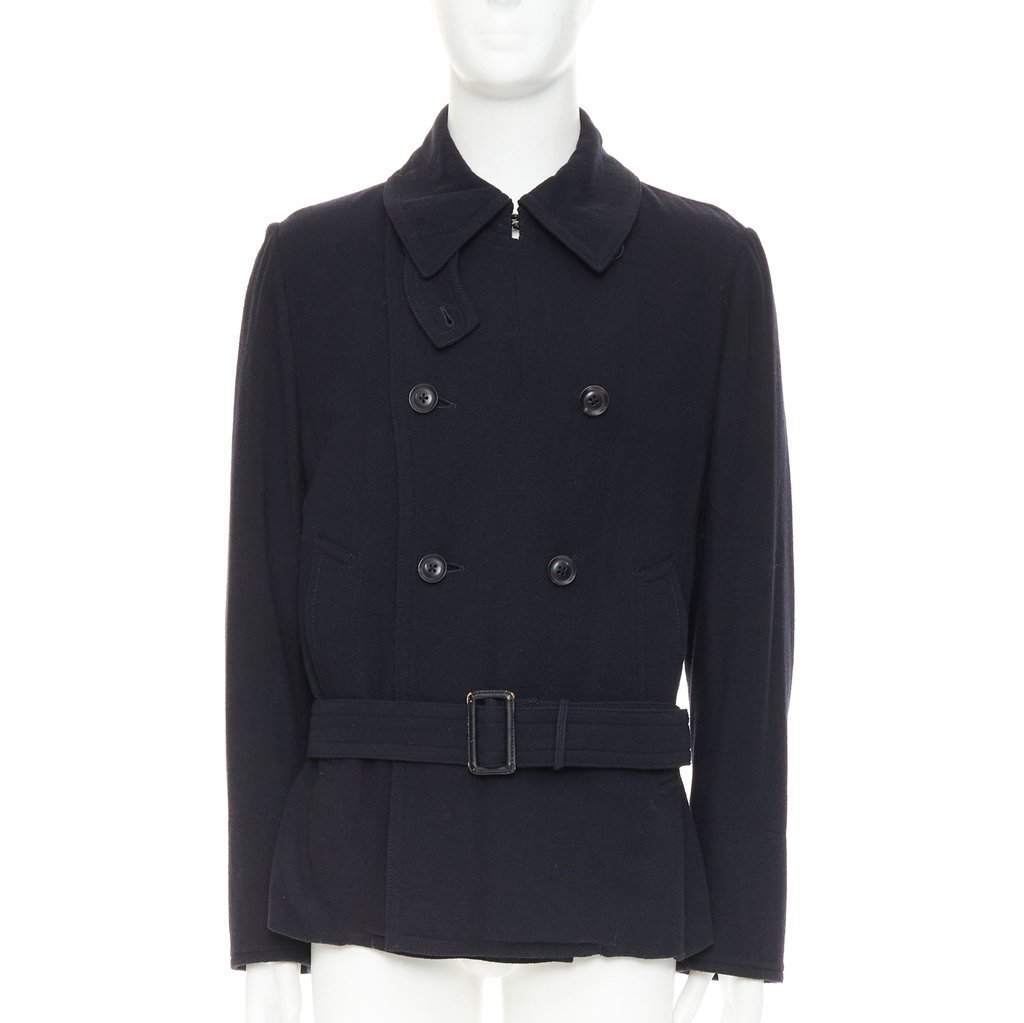 Yohji Yamamoto Black Wool Jacket Black Wool Good condition - Front View
