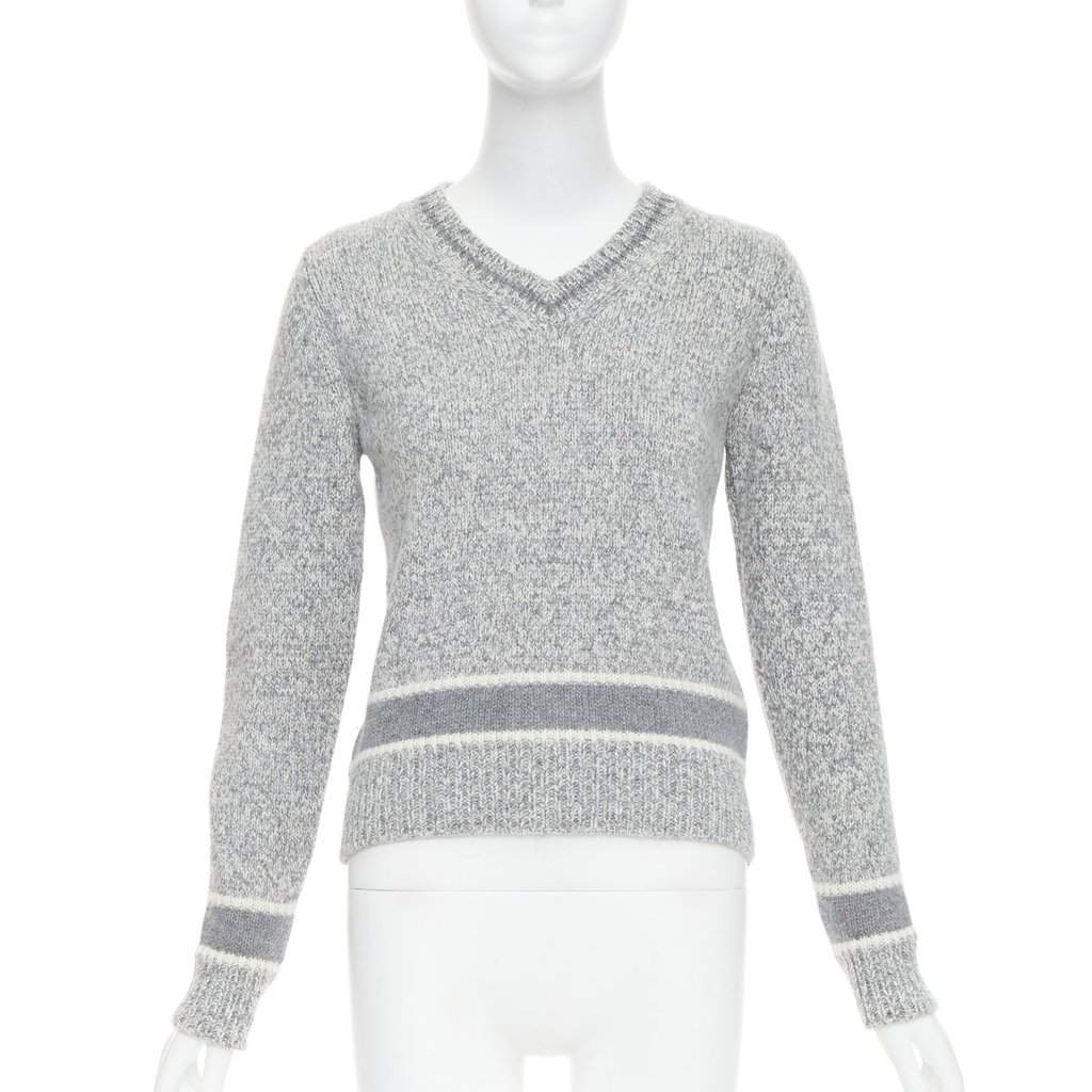 Dior Grey Wool Knitwear Grey Wool Very good condition - Front View