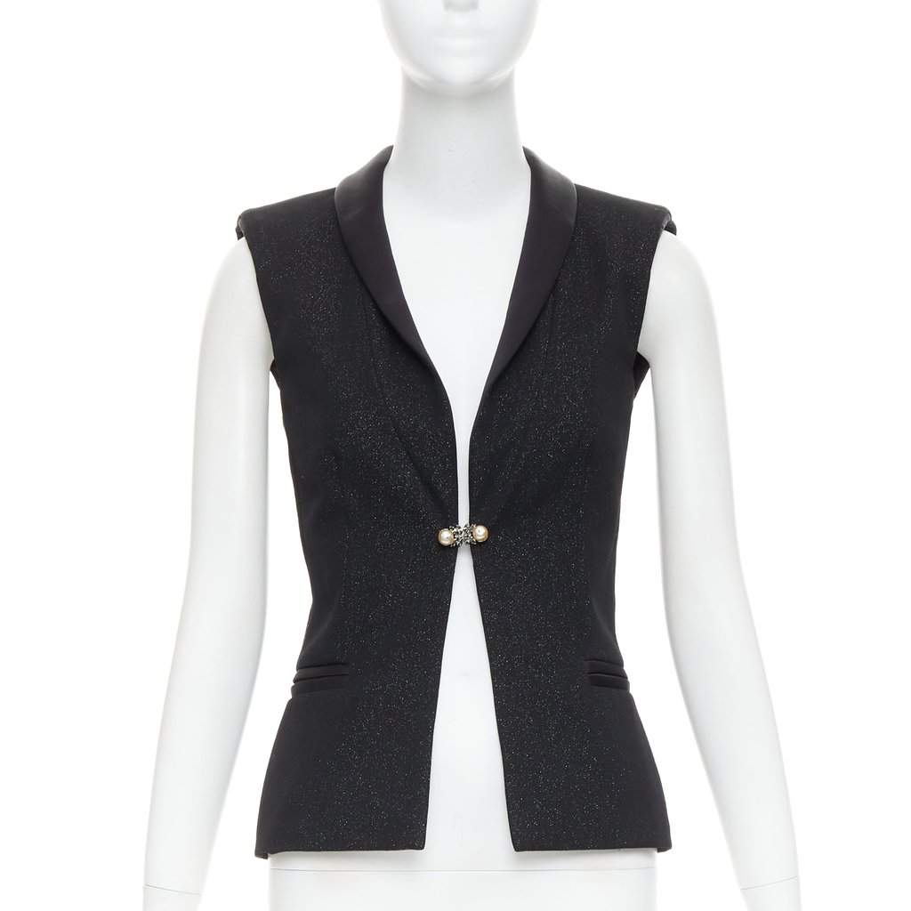Chanel Black Wool Top Black Wool Very good condition - Front View