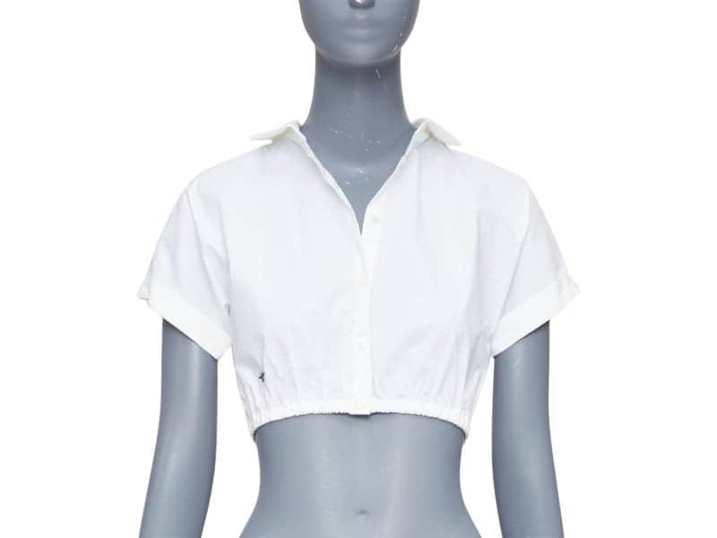 Dior White Cotton Top White Cotton Very good condition - Front View
