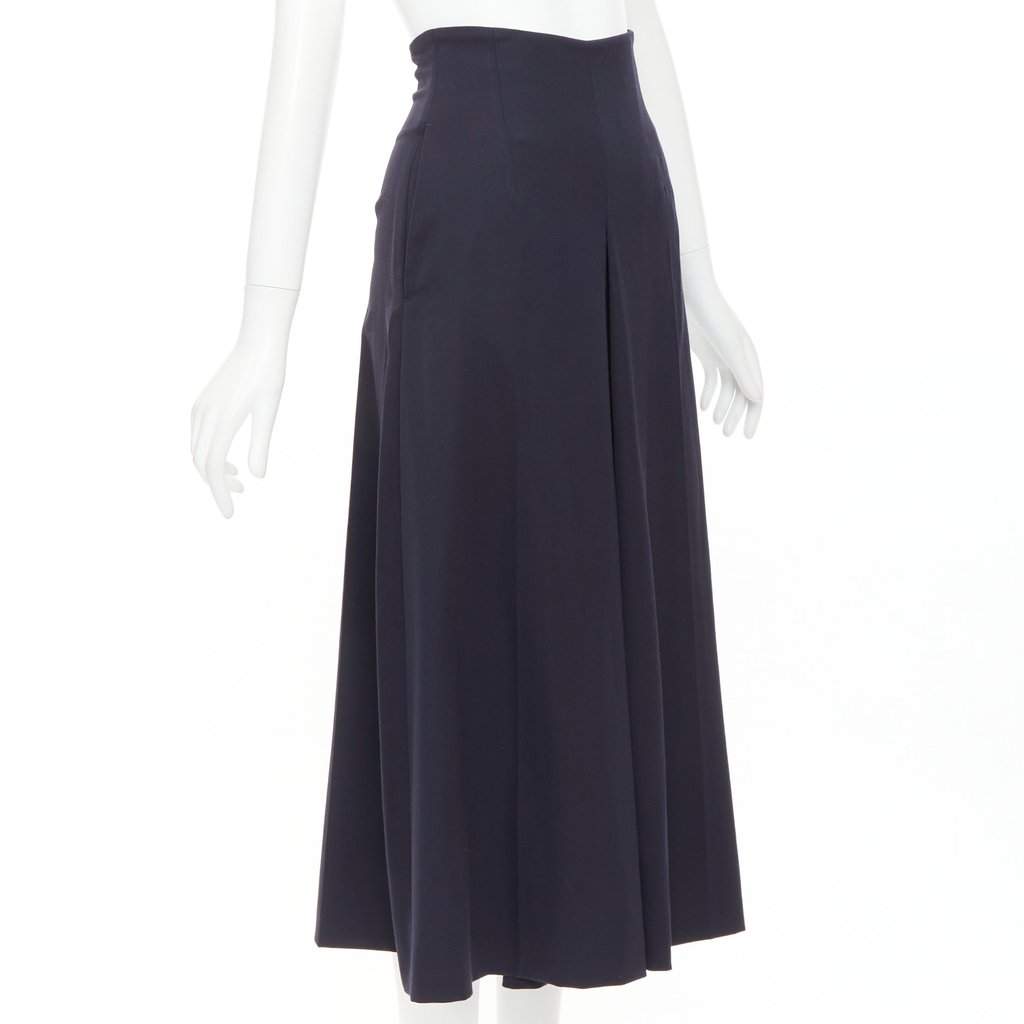 Alexander McQueen Navy Wool Trouser Navy Wool Very good condition - Front View