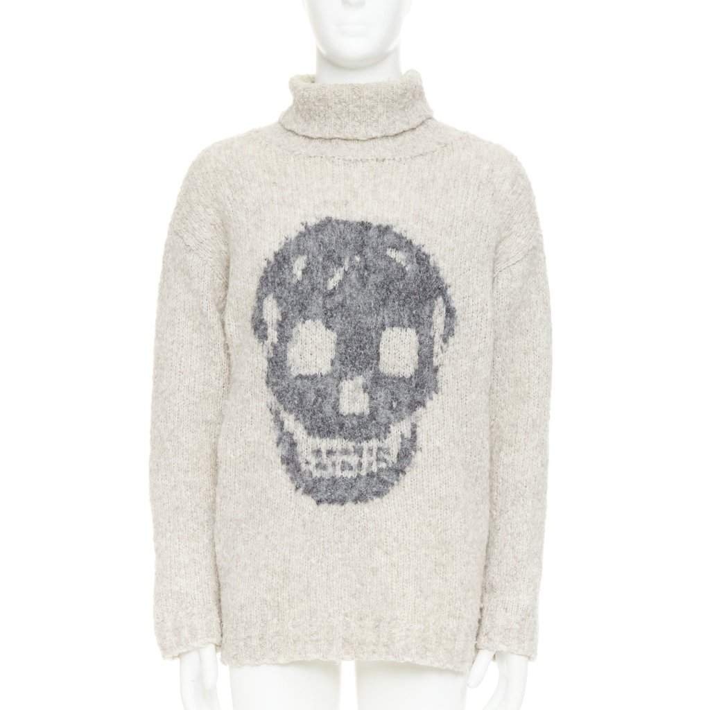 Alexander McQueen Grey Wool Knitwear Grey Wool Very good condition - Front View