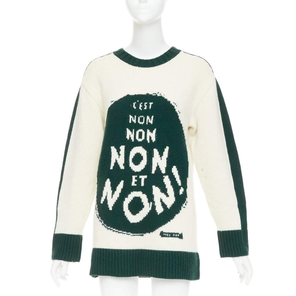 Dior Miss Dior Non Non Green Wool Fair condition - Front View