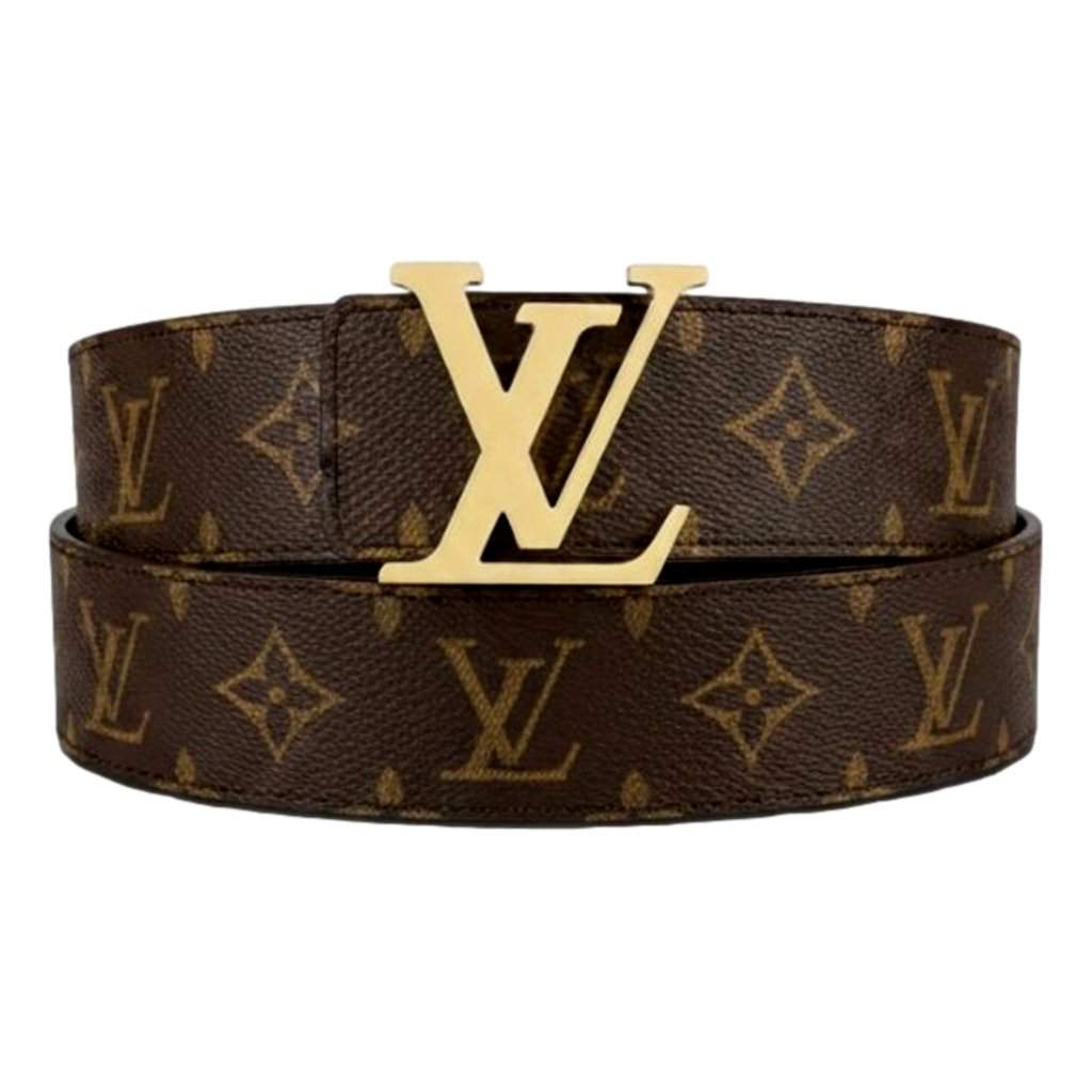 Louis Vuitton Louis Vuitton Initiales Reversible Monogram Canvas Belt 80/32 Brown Canvas Good condition - Front View