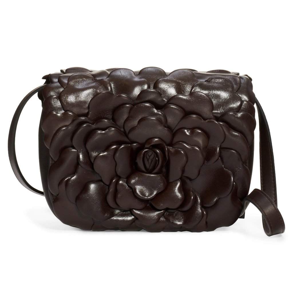 Valentino Garavani Valentino Garavani Atelier Bag 03 Rose Edition Brown Leather Crossbody Bag Brown Leather Never worn - Front View