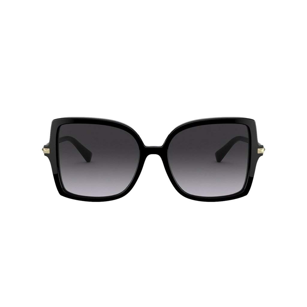 Valentino Garavani Valentino Garavani Black Studded Acetate and Titanium Sunglasses Size 56 Black Never worn - Front View