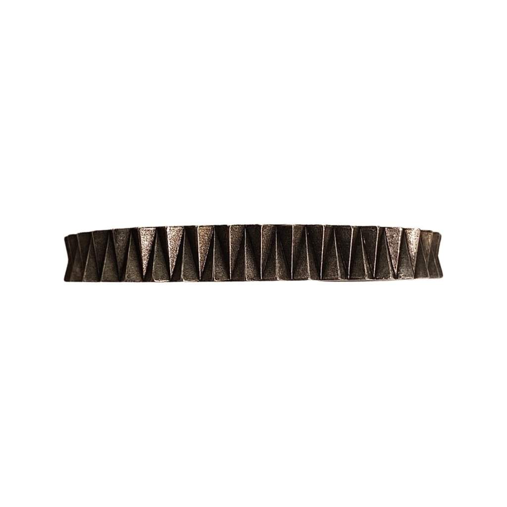 Saint Laurent Saint Laurent Gear Silver Gunmetal Bracelet Large Silver Never worn - Front View