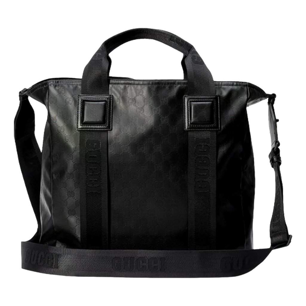 Gucci Gucci GG Crystal Black Canvas Travel Tote Bag Black Canvas Never worn - Front View