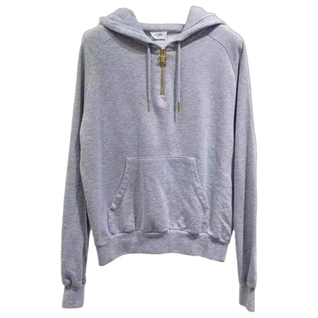 Celine Grey Cotton Knitwear Grey Cotton Very good - Front View