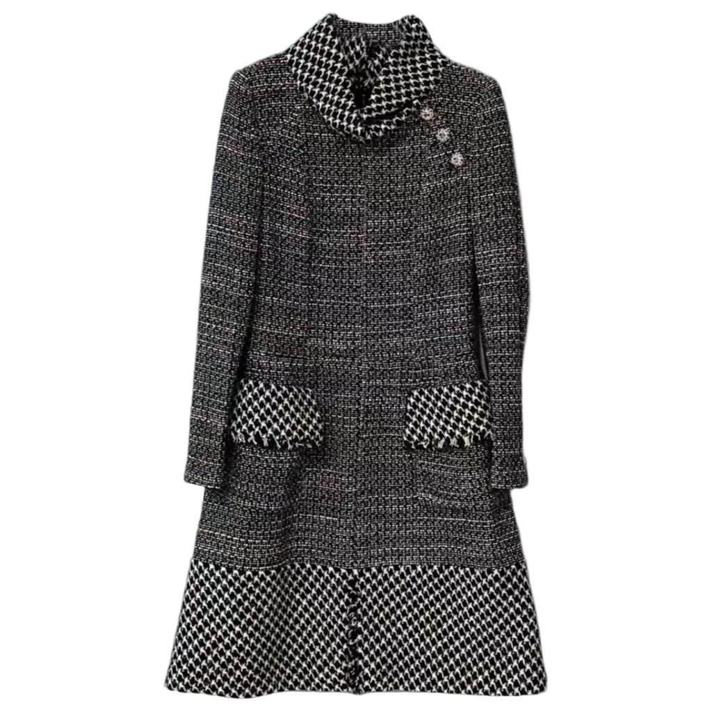 Chanel Wool Dress MultiColor Wool Very good - Front View