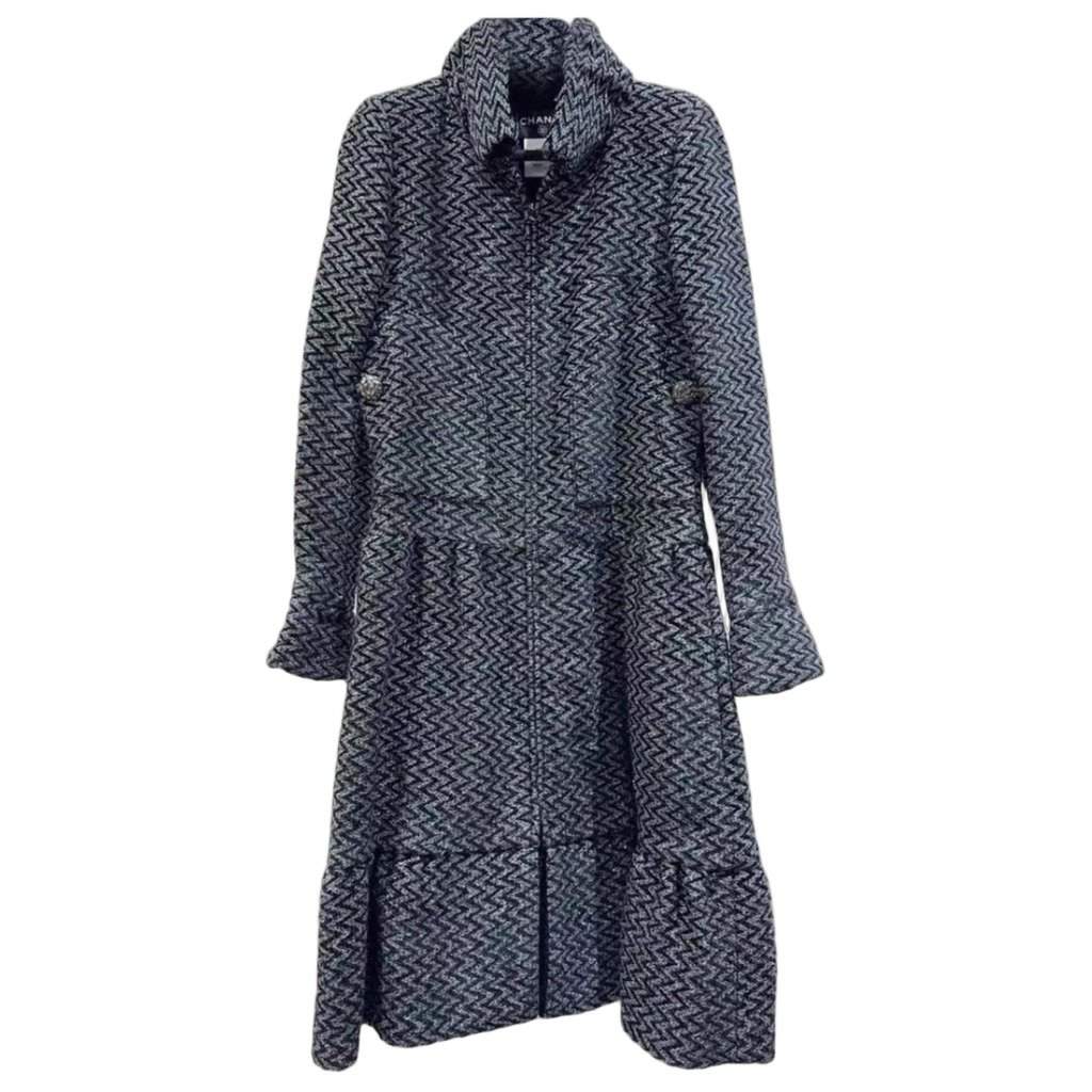 Chanel Tweed Dress MultiColor Tweed Very good - Front View