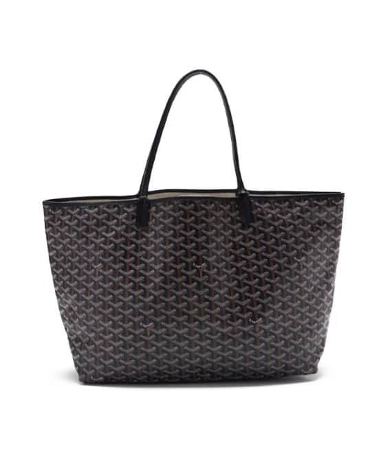 Goyard Black Goyardine Coated Canvas and Leather Mr./Ms. GM Tote Bag Black Leather Very good - Front View