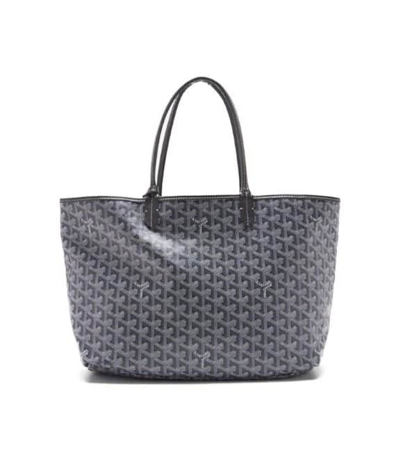 Goyard Gray Goyardine Coated Canvas and Leather Mr./Ms. PM Tote Bag Grey Leather Very good - Front View