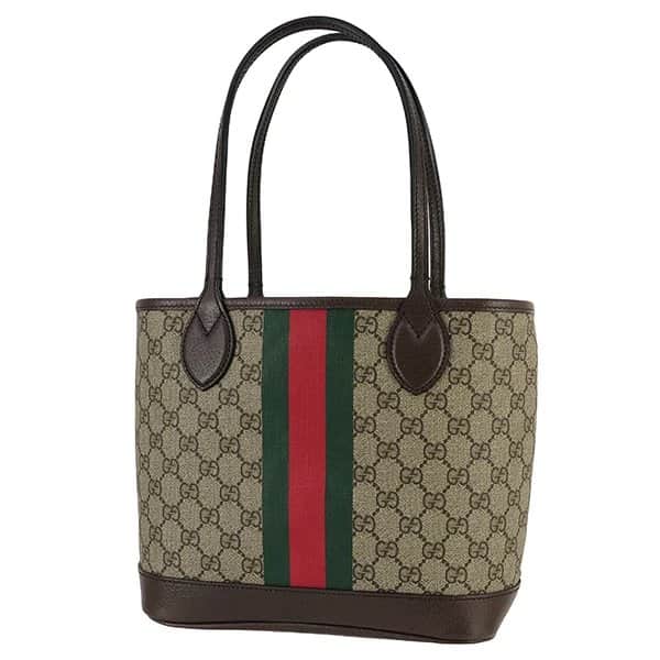 Gucci Tricolor Canvas GG Supreme Small Ophidia Tote Bag MultiColor Canvas Never worn - Front View