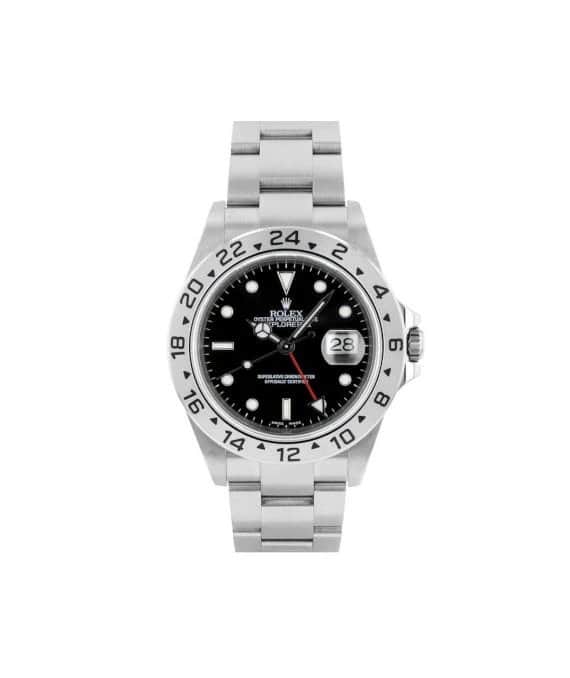 Rolex Explorer 2 16570 40mm Black Dial Stainless Steel Automatic Men's Watch Black Very good - Front View