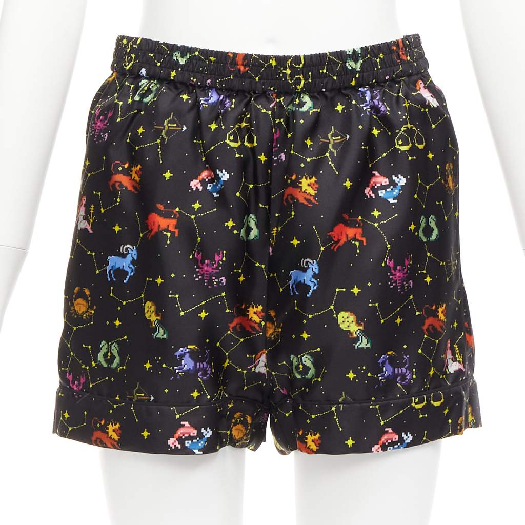 Dior Astrology Boxer Shorts Black Silk Never worn - Front View
