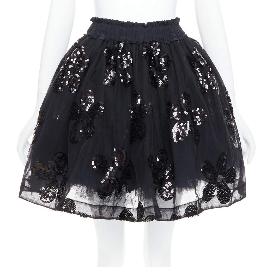 Simone Rocha Floral Tutu Skirt Black Never worn - Front View