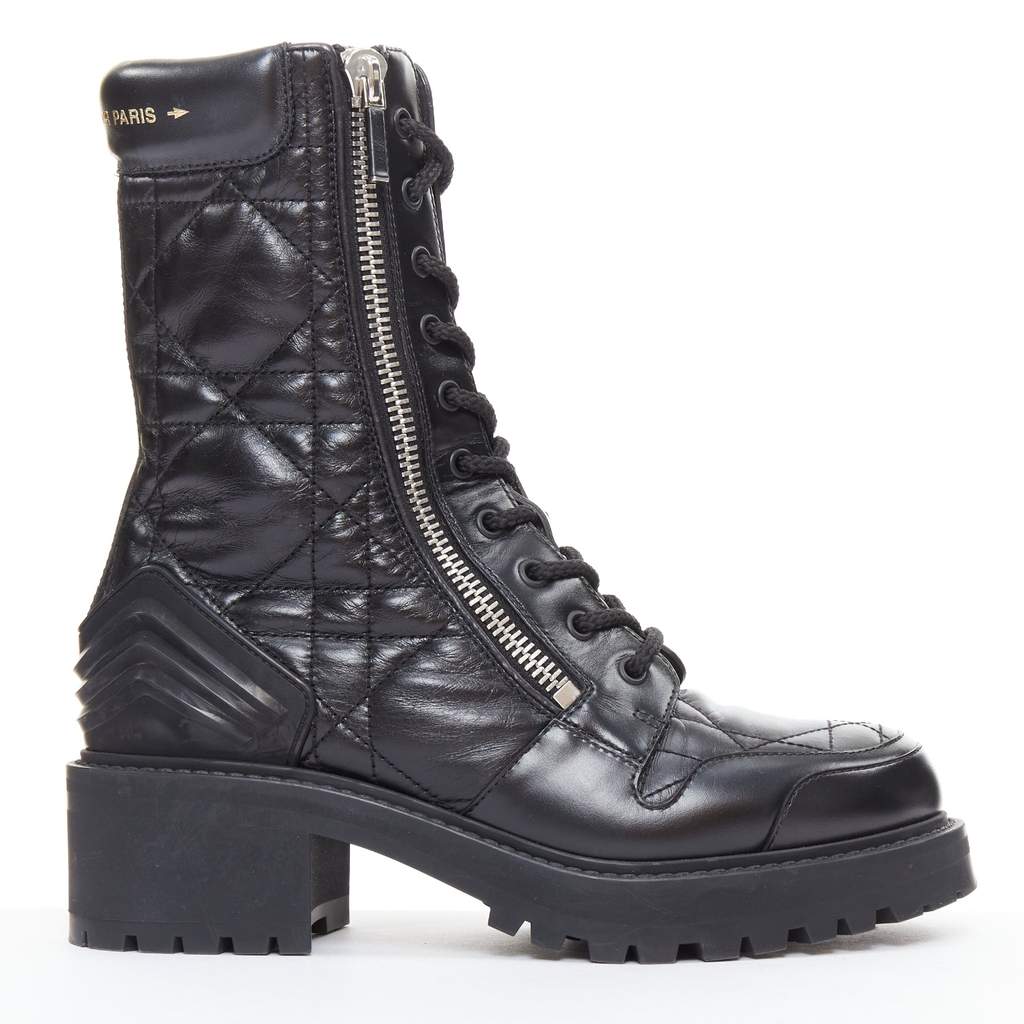 Dior D-Leader Black Leather Very good condition - Front View