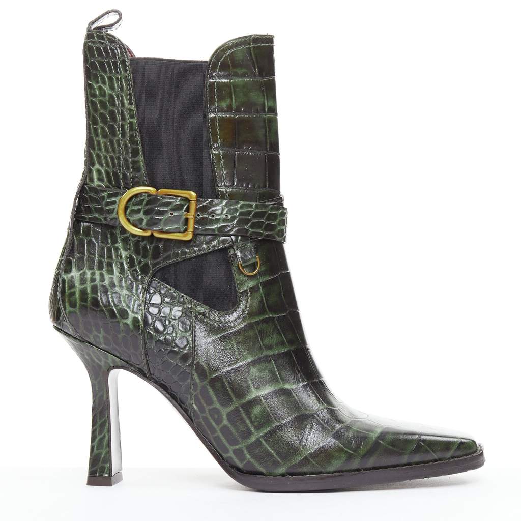 Sies Marjan Naomy 15BEC014 Green Leather Very good - Front View