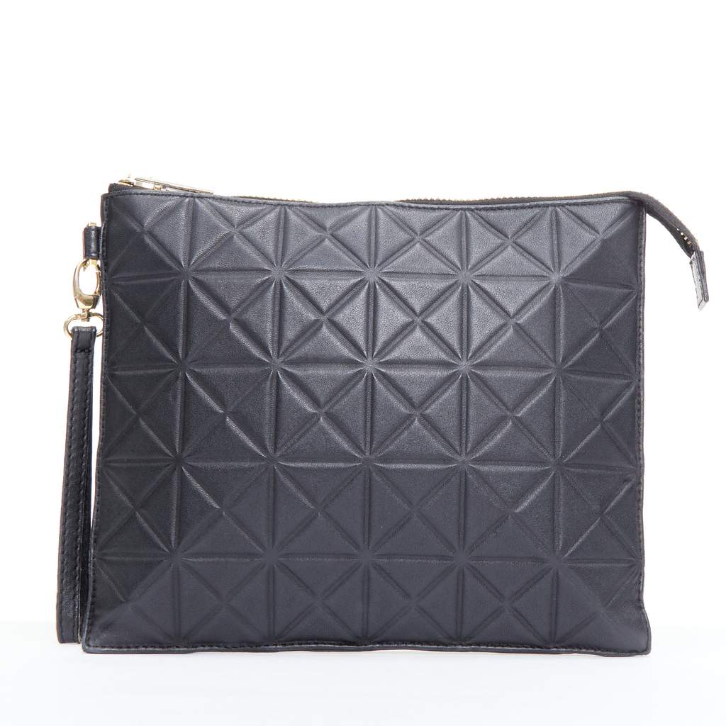 Gareth Pugh Flamenco Crossbody Bag Black Leather Good - Front View