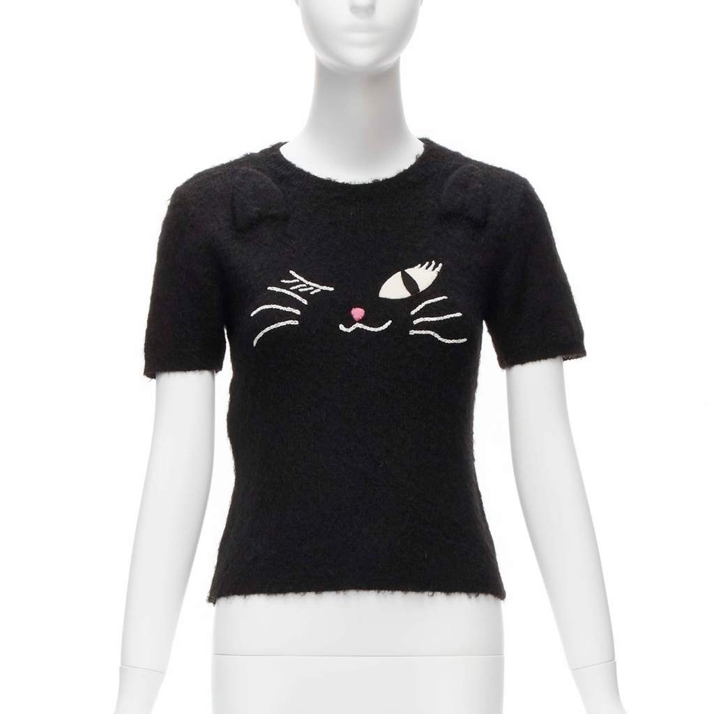 Moschino Winking Cat Sweater Black Never worn - Front View