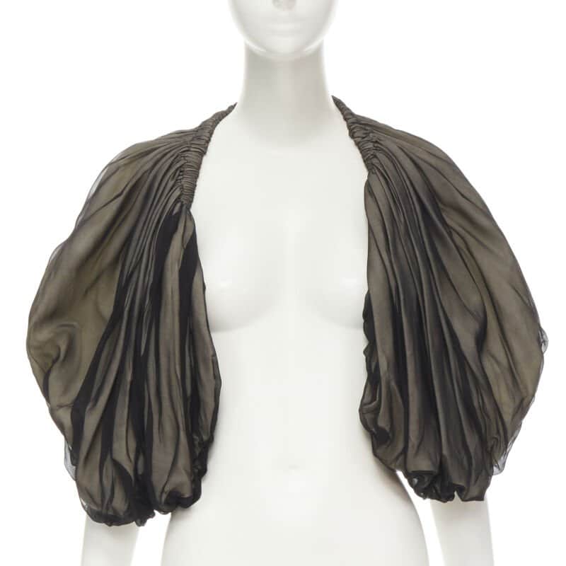 Comme Des Garcons Voluminous Shrug Black Polyester Very good - Front View