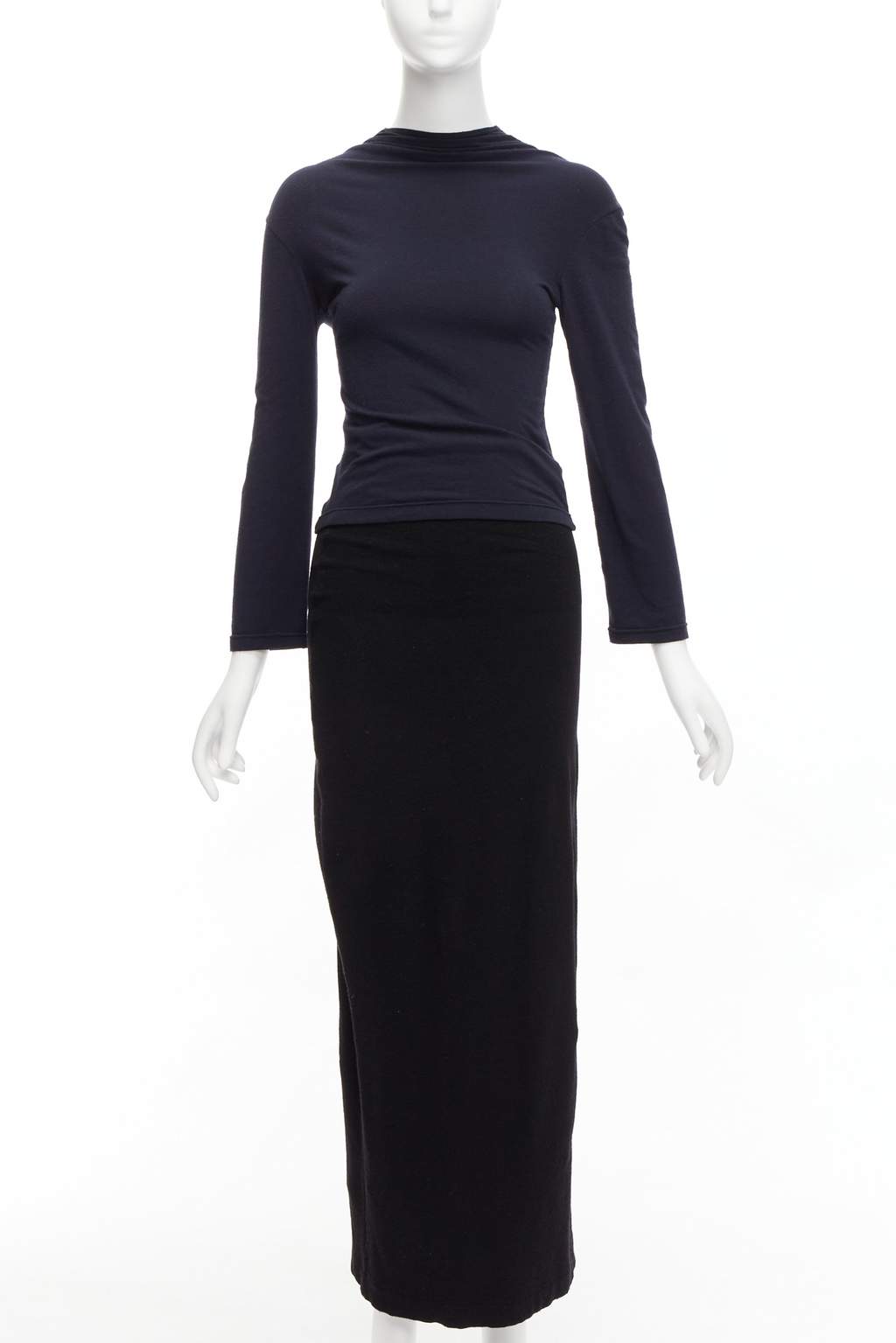 Comme Des Garcons Padded Gathered Skirt Black Polyester Good - Front View