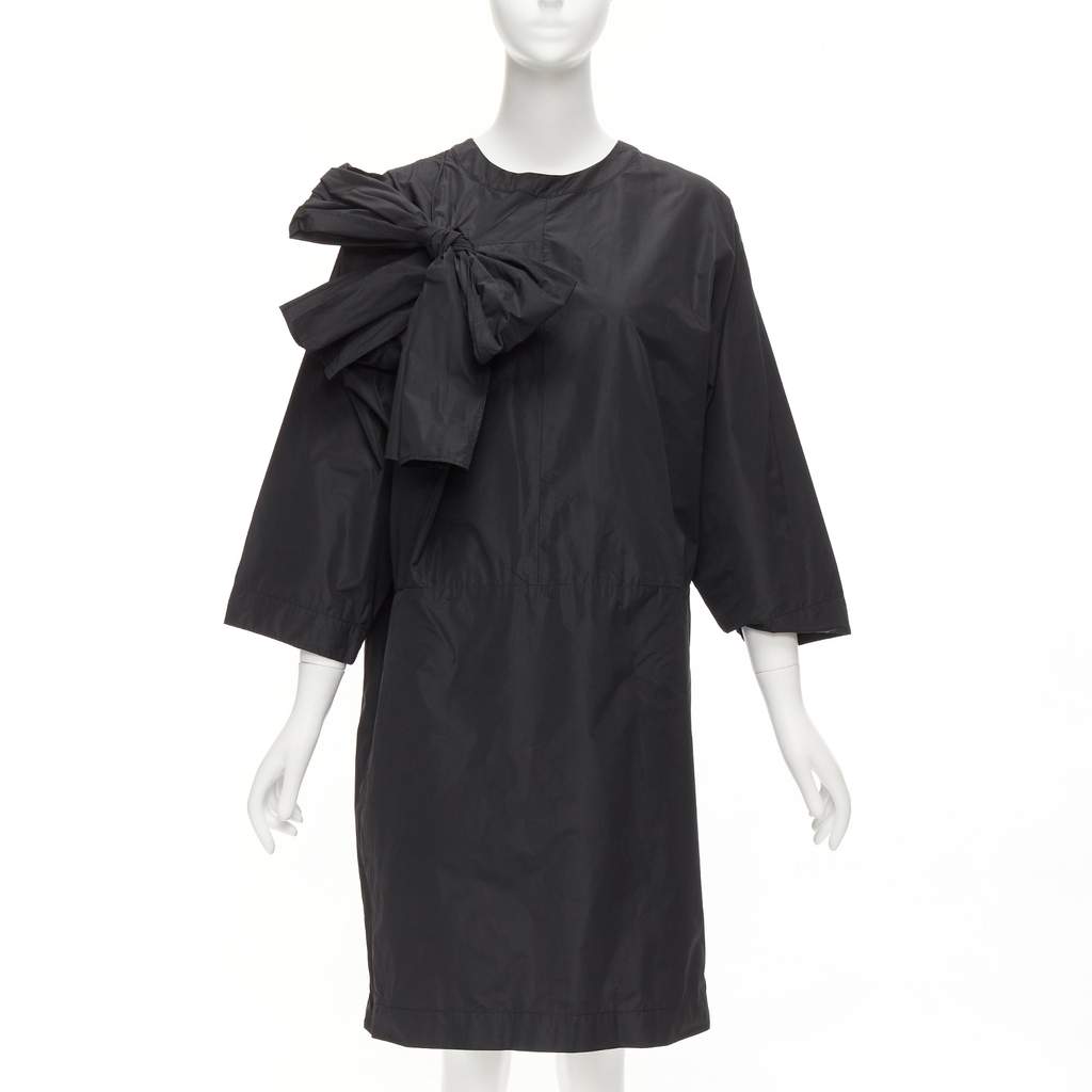 Dries Van Noten Keyhole Tent Dress Black Polyester Very good condition - Front View