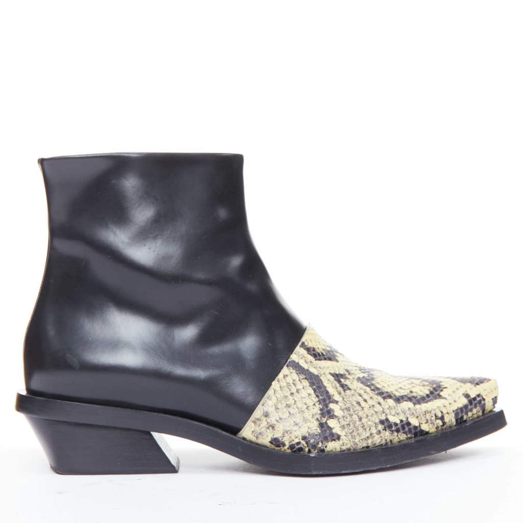 Proenza Schouler Cream Zip Combat Boots Khaki Leather Good - Front View