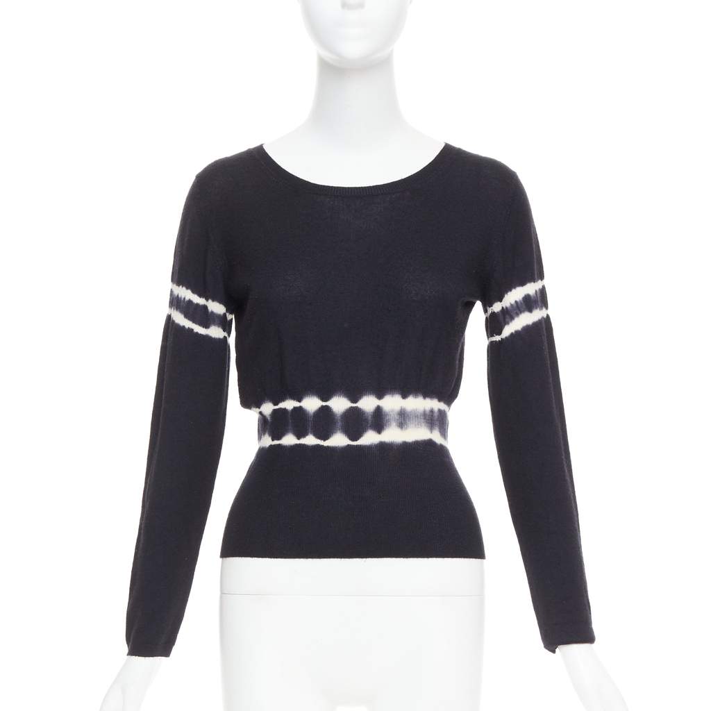 Miu Miu Tie Dye Pullover Black Cashmere Good - Front View