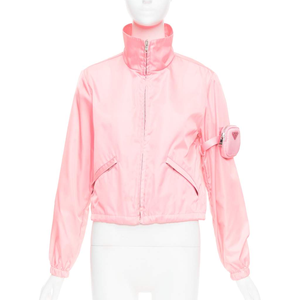 Prada Nylon Pouch Anorak Pink Very good - Front View