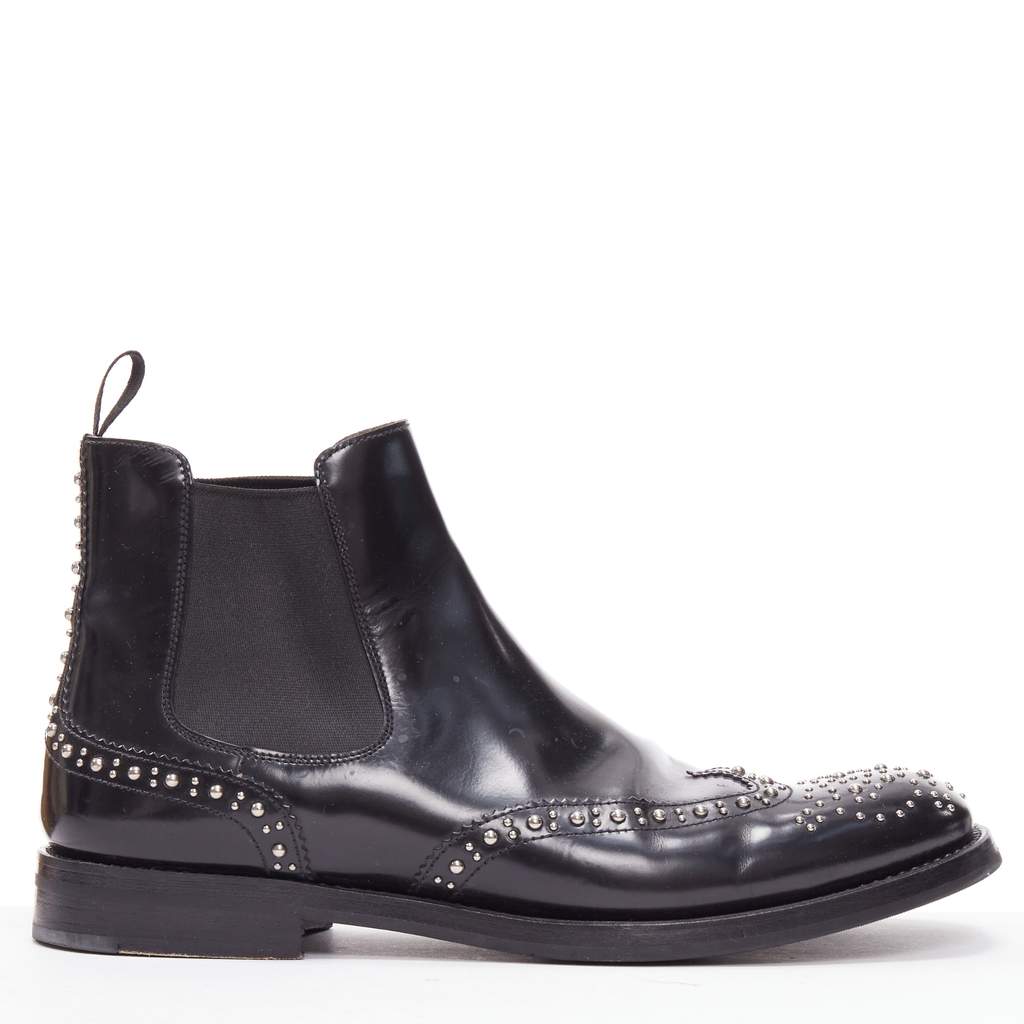 Church's Ketsby Met Black Leather Fair condition - Front View