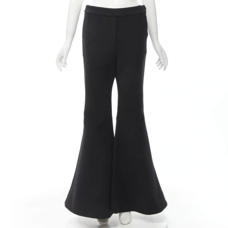 Ellery Wide Flared Trousers Black Polyester Never worn - Front View