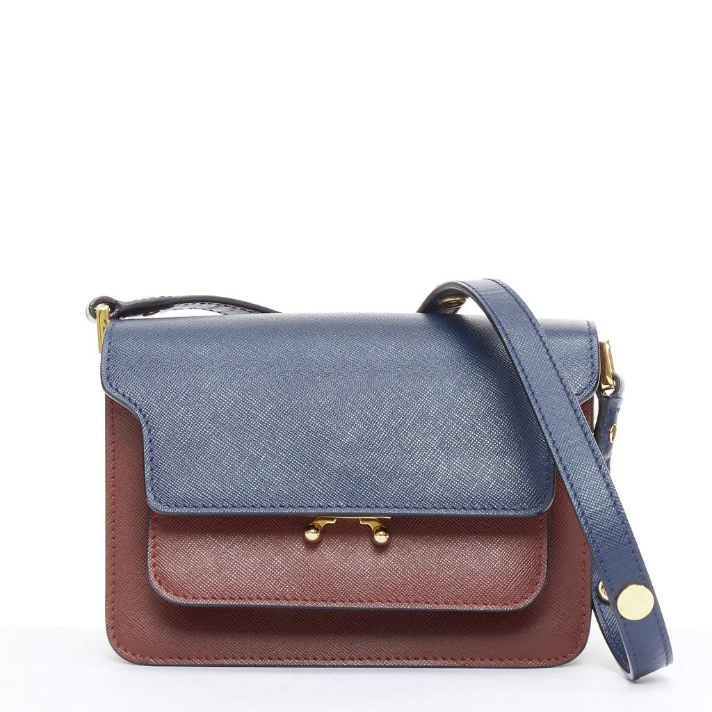 Marni Trunk Burgundy Leather Good - Front View