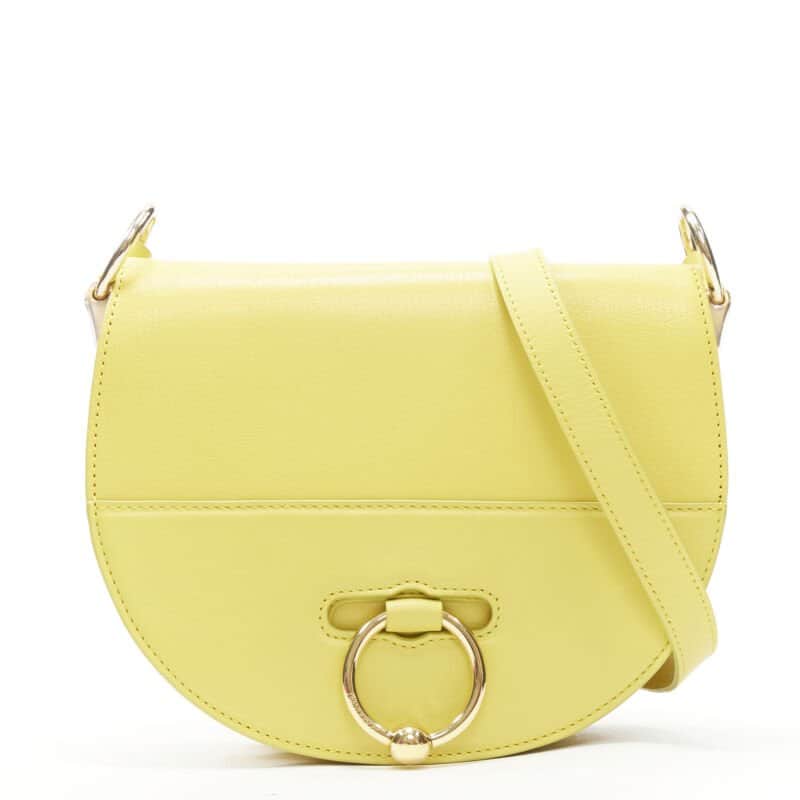 JW ANDERSON Latch Bag yellow Yellow Leather Very good condition - Front View