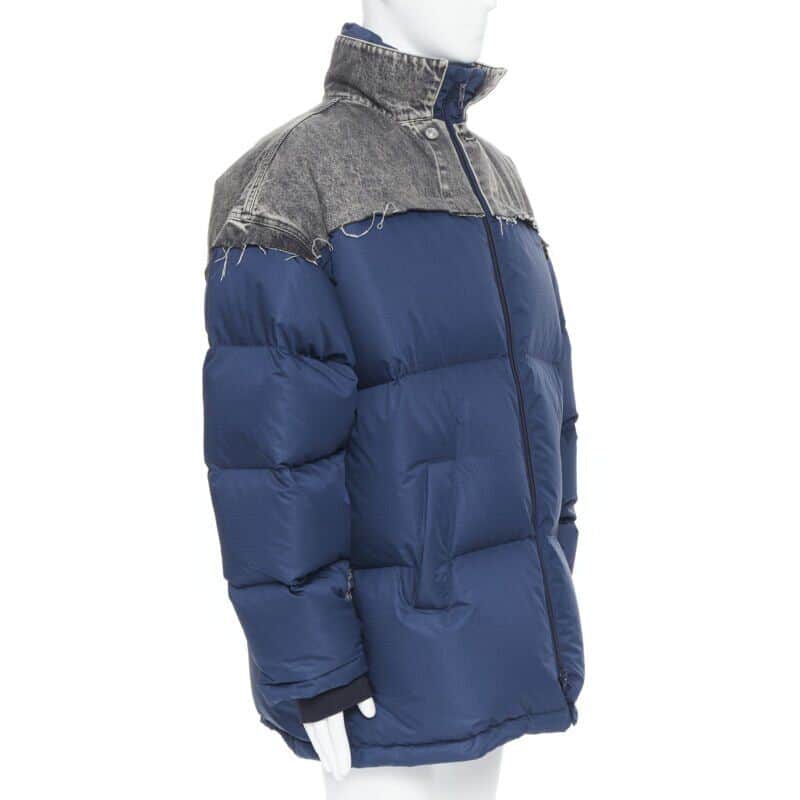 Balenciaga Blue Denim Puffer Blue Never worn, with tag - Front View