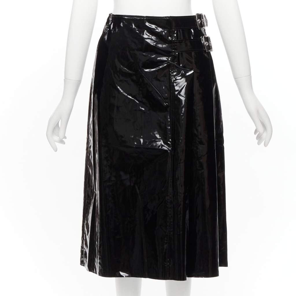 Gucci Punk Kilt Skirt Black Cotton Very good - Front View