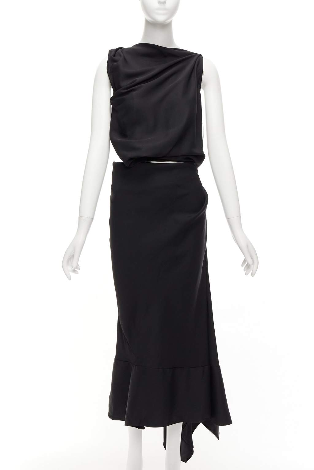 Maticevski Energy Slash Black Viscose Never worn - Front View