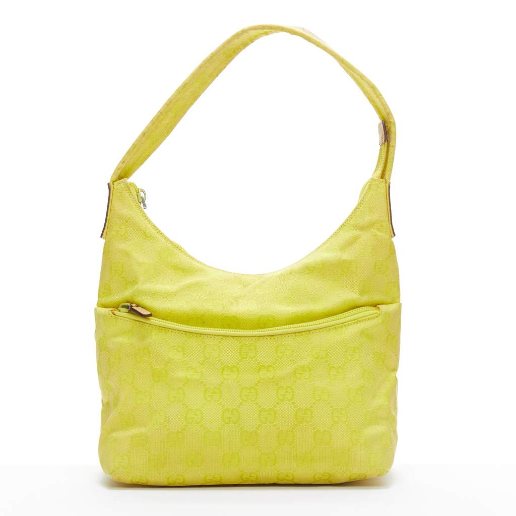 Gucci Twin Denim Bag Yellow Fair - Front View