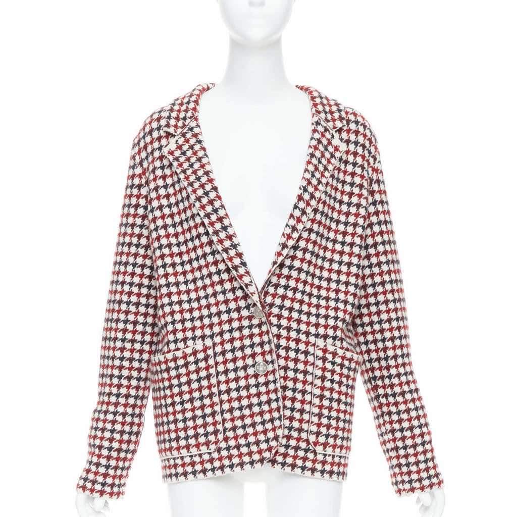 Barrie Burgundy Knit Blazer Burgundy Cashmere Very good - Front View